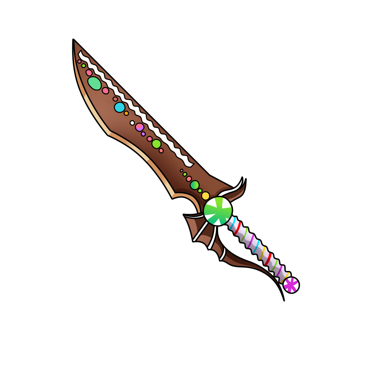 Chroma Gingerblade Knife - Murder Mystery 2 (MM2)