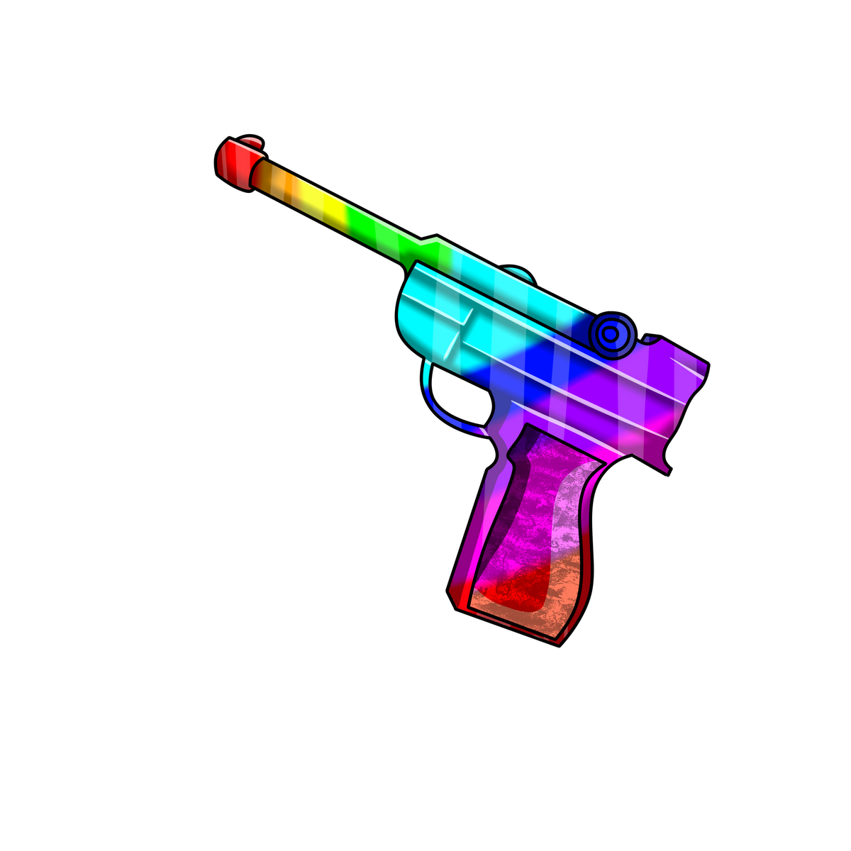 Chroma Luger Gun MM2