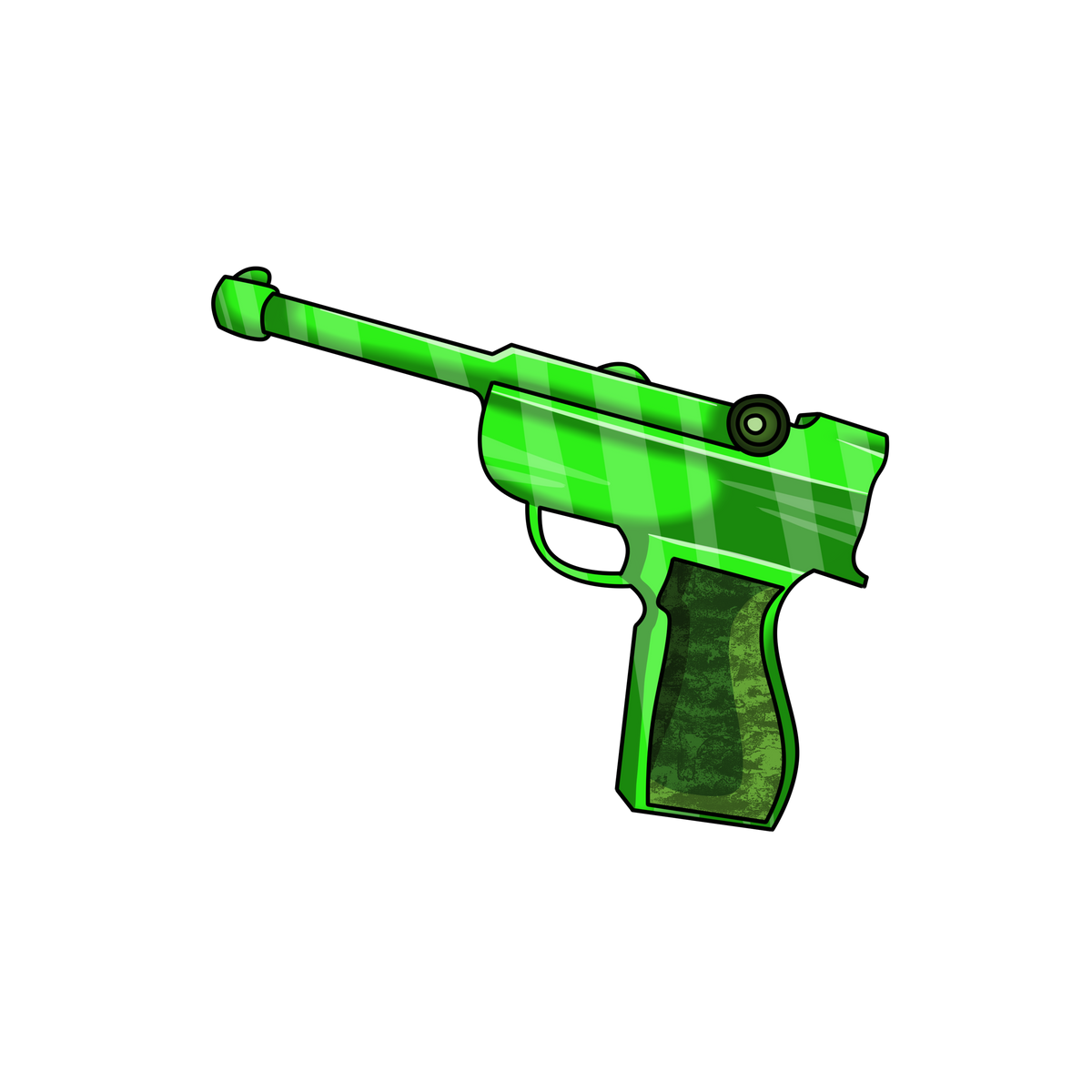 Green Luger Gun MM2
