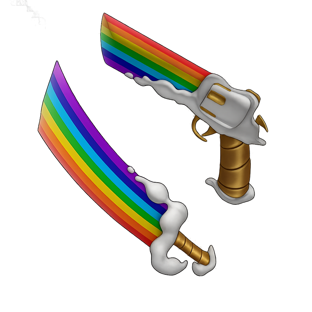 MM2 Rainbow Bundle Roblox Murder Mystery 2 rainbow themed weapons